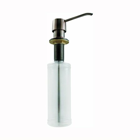 PLUMB PAK Keeney Soap Lotion Dispenser, Plastic/Stainless Steel, Clear, Venetian Bronze K612VB